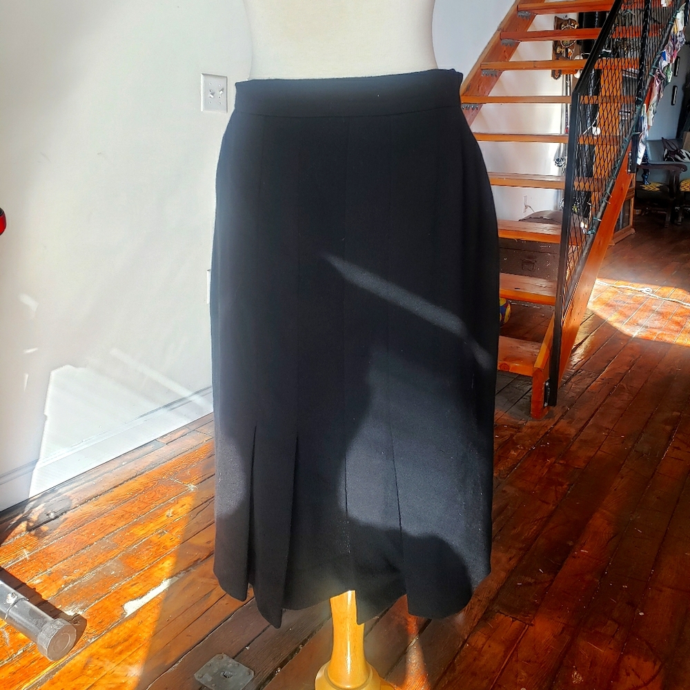 Black Chanel pencil skirt